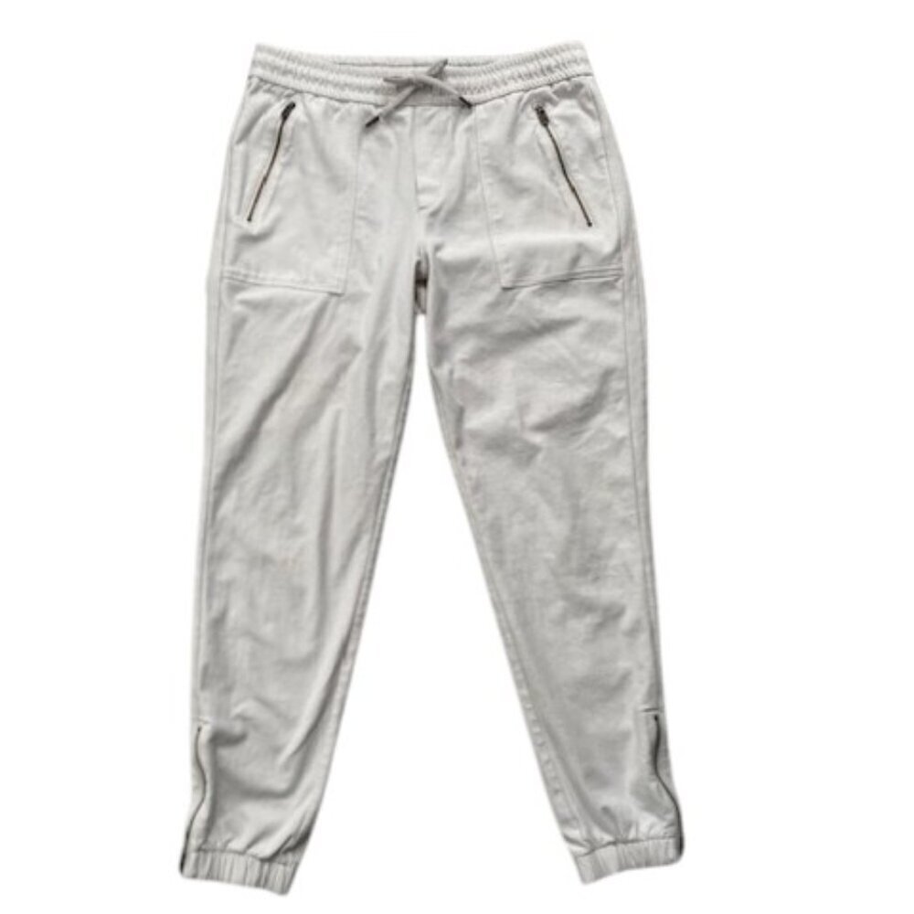 ATHLETA Birch Light Gray Farallon Jogger Pants Sz 4 - Picture 4 of 14